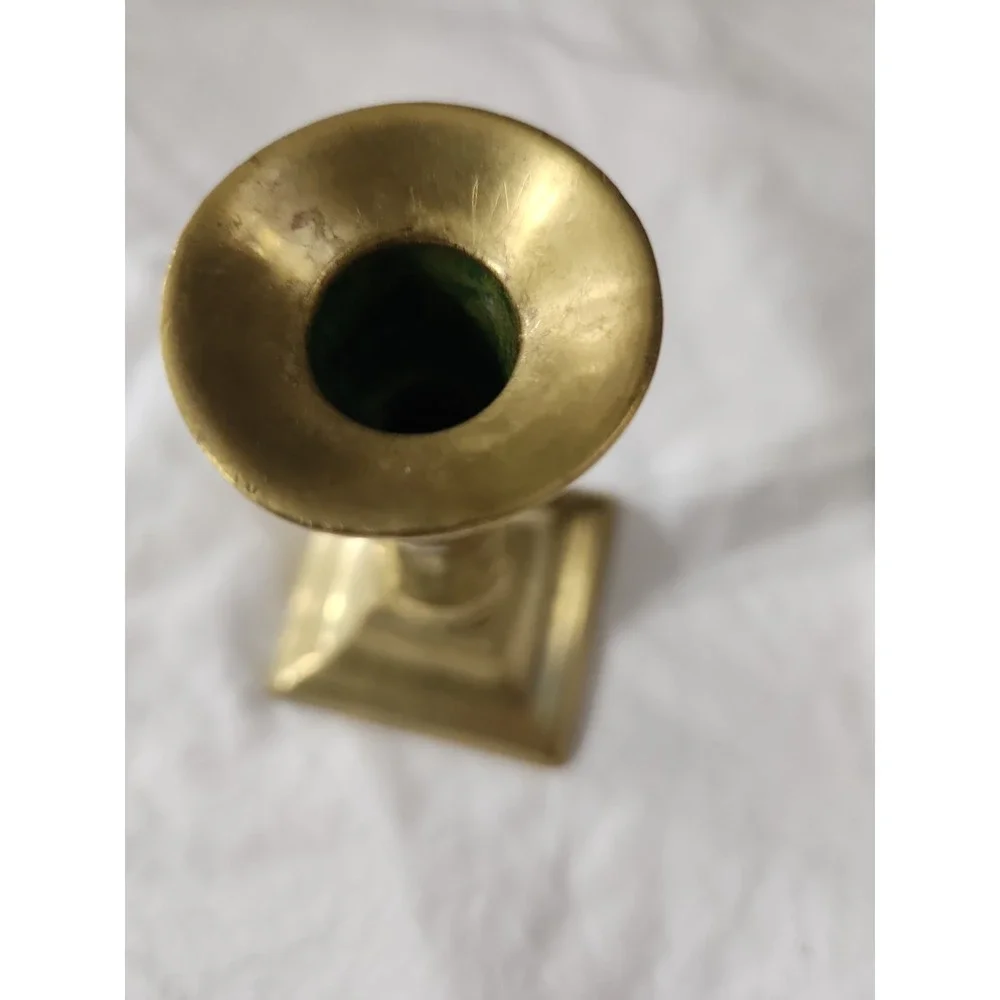 Vintage Brass Taper Candle‎ Holder 5